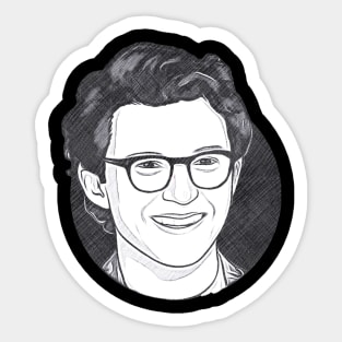 Tom Holland - Black&White Sticker